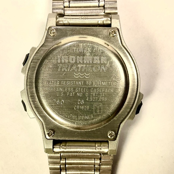 RARE Timex Ironman Triathlon Unisex Watch Stainless Steel INDIGLO Vintage - Picture 5 of 5